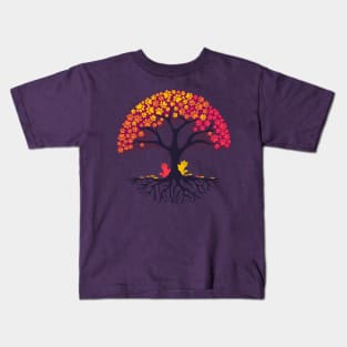 Pawtumn Tree Kids T-Shirt